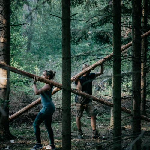 Foto van kunstenaren Marieke Sluijmers en Niels van Bunningen, Artists in Residence 2018