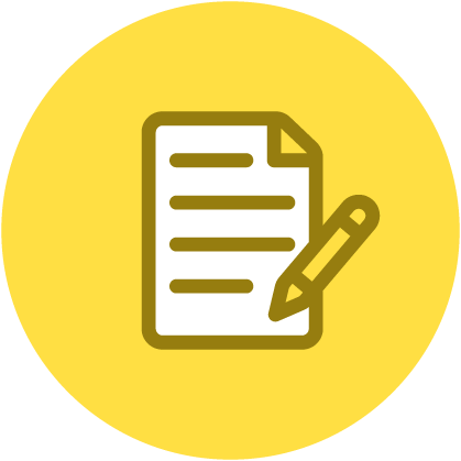 Illustratie van document en potlood