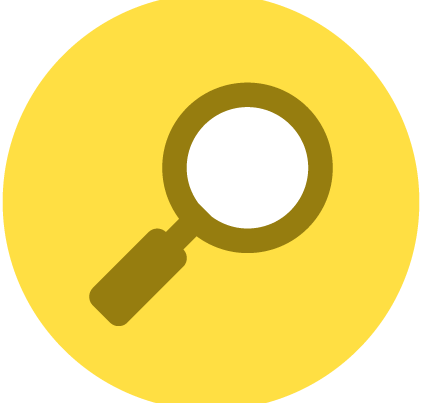Illustratie van vergrootglas
